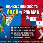 Nhận định trận đấu giao hữu quốc tế giữa Ấn Độ vs Panama ngày 25/09/2026 tại CakhiaTV