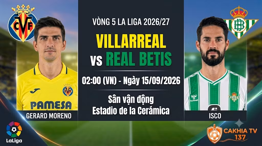 Nhận định Villarreal vs Real Betis (02h00 ngày 15/9): “Tàu ngầm vàng” lún sâu hay bừng tỉnh?